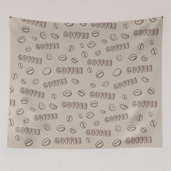 Item preview, Coffee beans on light background pattern design designed and sold by coffeeapparel.