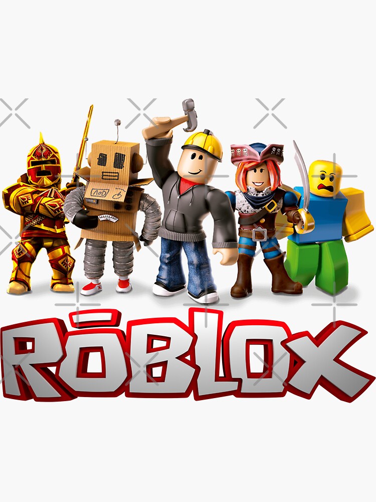 Pegatinas Roblox Merch Redbubble - mujer personajes de roblox chicas how to make robux