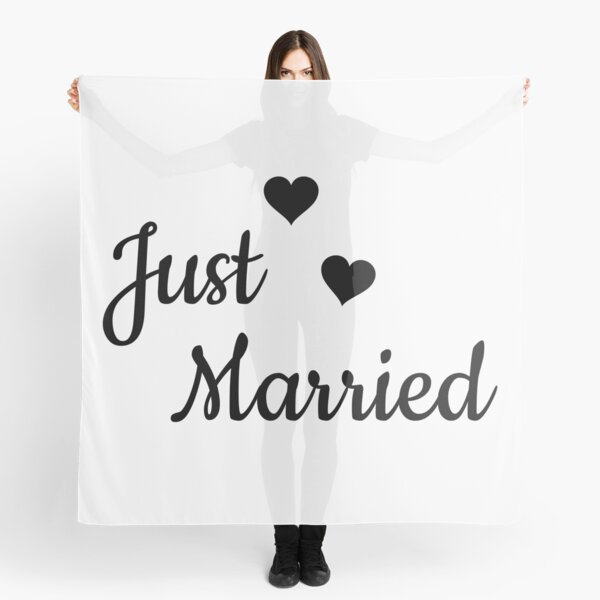 Just Married' Scarf - Embroidery Online