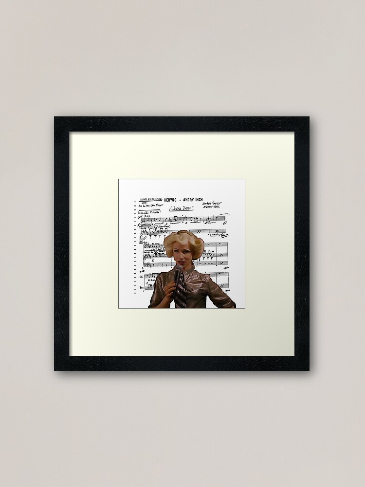 Sugar Daddy Hedwig And The Angry Inch Sheet Music Collection Framed Art Print By Justcreation Redbubble