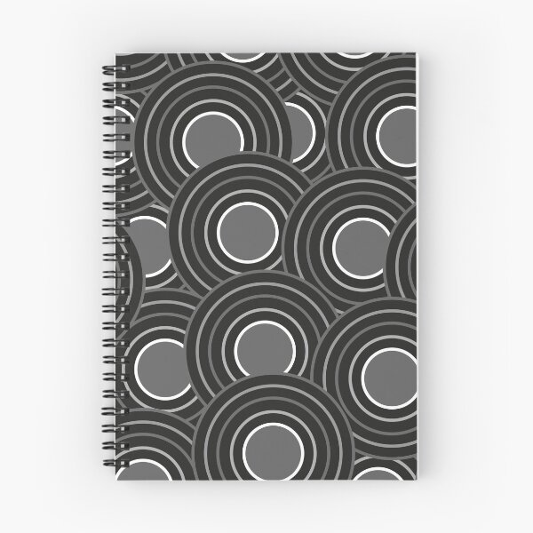 Item preview, Black circles with gray medium designed and sold by colorofmagic.
