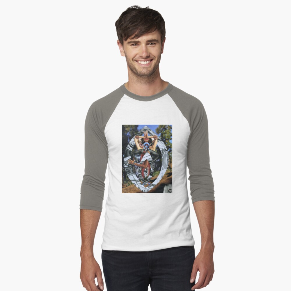 Aperçu de l'œuvre T-shirt baseball manches ¾ créée et vendue par atelierdeceza.