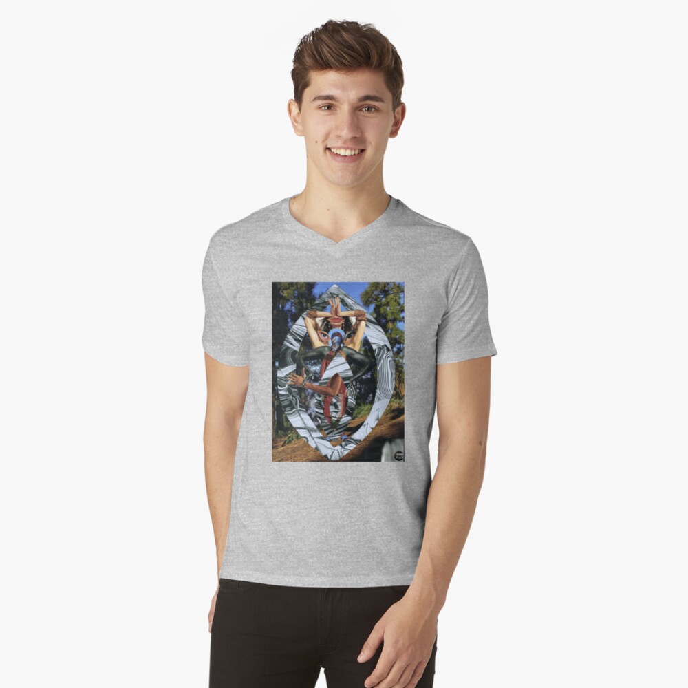 Aperçu de l'œuvre T-shirt col V créée et vendue par atelierdeceza.