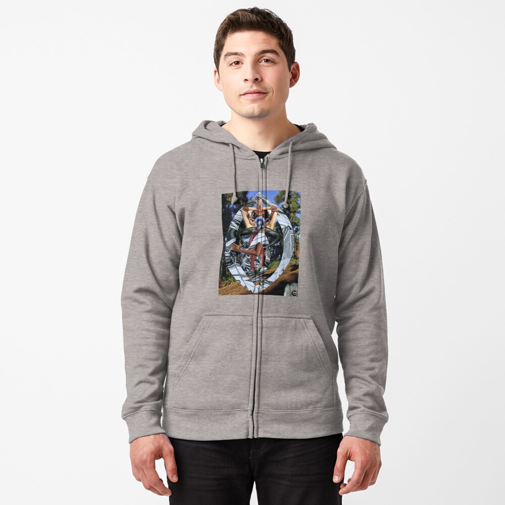 Aperçu de l'œuvre Veste zippée à capuche créée et vendue par atelierdeceza.
