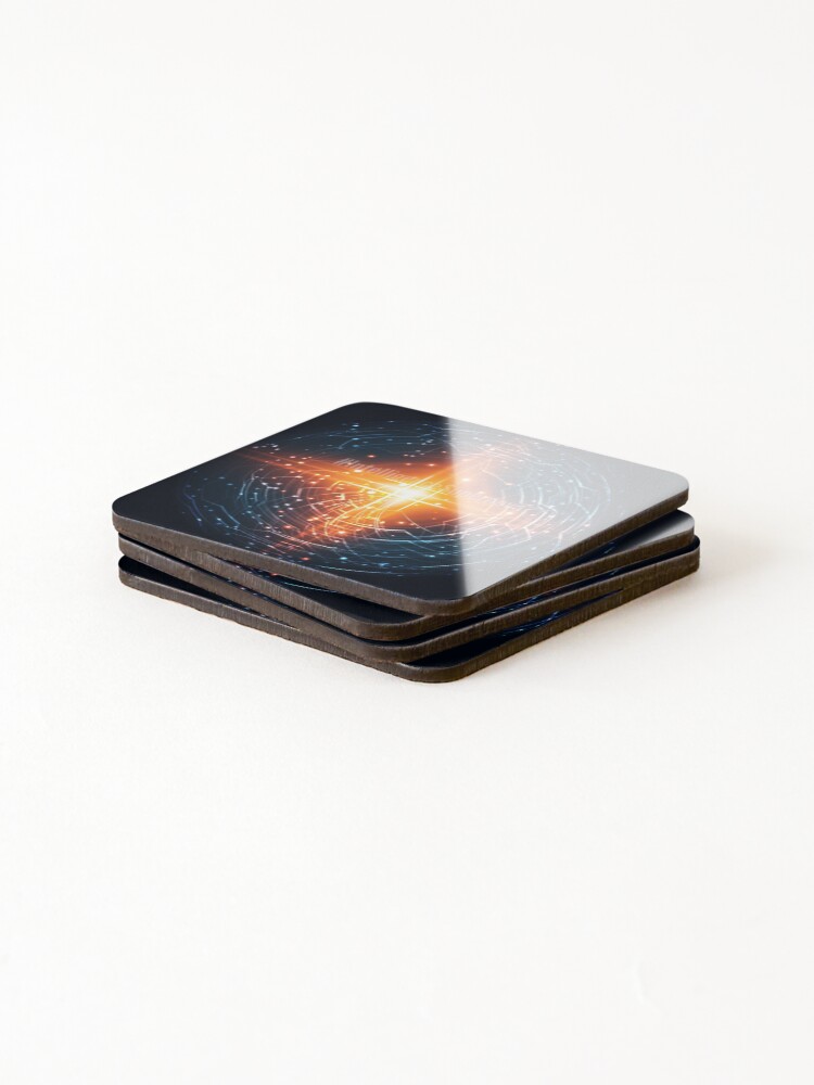 Thumbnail 4 of 5, Coasters (Set of 4), #IntelligenceSupernova designed and sold by EcstadelicNET.