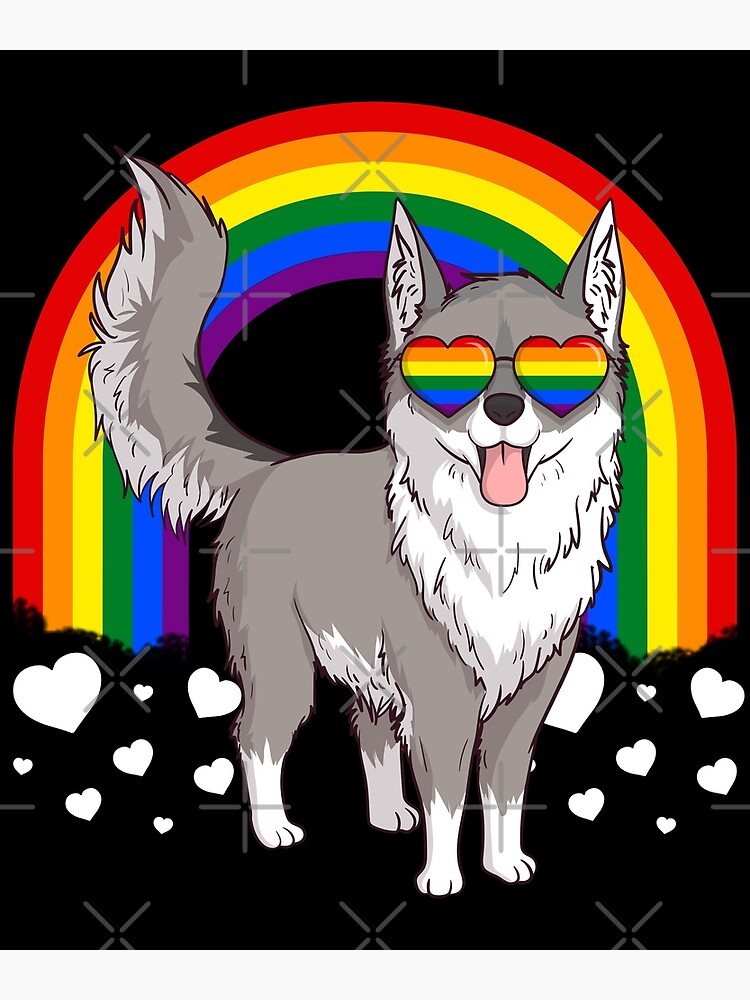  LGBT Wolf Gay Pride Rainbow Canvas Print For Sale By Fatamyfan1 