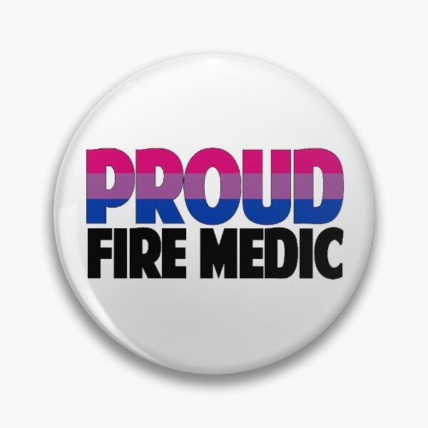Item preview, Bisexual Fire Medic designed and sold by Rainbow Responders.