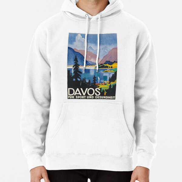 Item preview, Davos vintage travel poster designed and sold by stickart-marek.