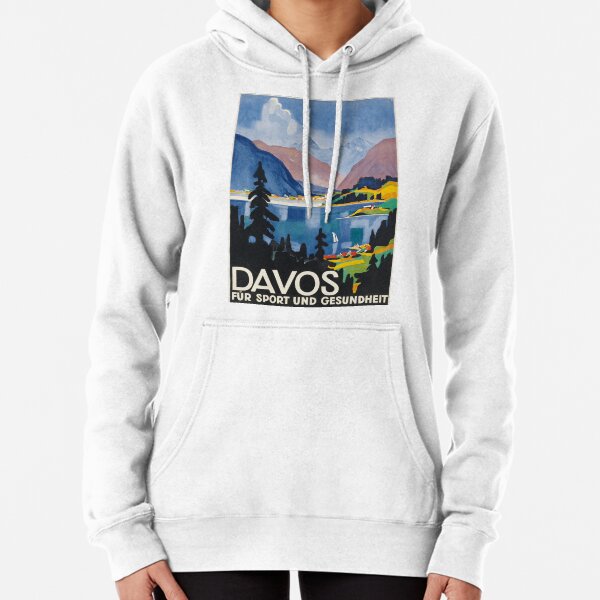 Item preview, Davos vintage travel poster designed and sold by stickart-marek.