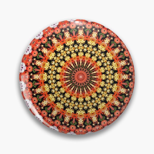 Artikelvorschau, Orange center daisy mandala entworfen und verkauft von MarilynBaldey7.