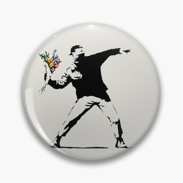 Item preview, Banksy - Flower thrower designed and sold by HouseofBalloon.