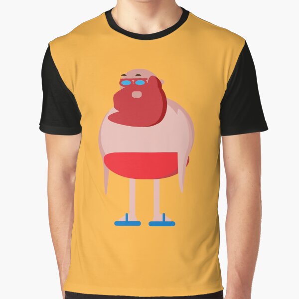 little old man flatcharacter Graphic T-Shirt