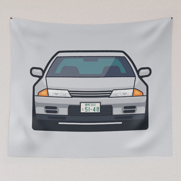 Item preview, R32 GTR Car Front Silver designed and sold by VoodooCircus.