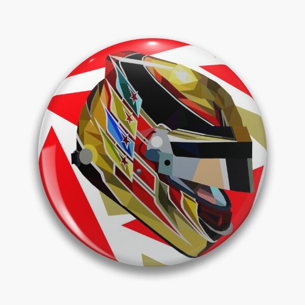 Item preview, Lewis Hamilton colorful golden helmet designed and sold by MG-Artwork.