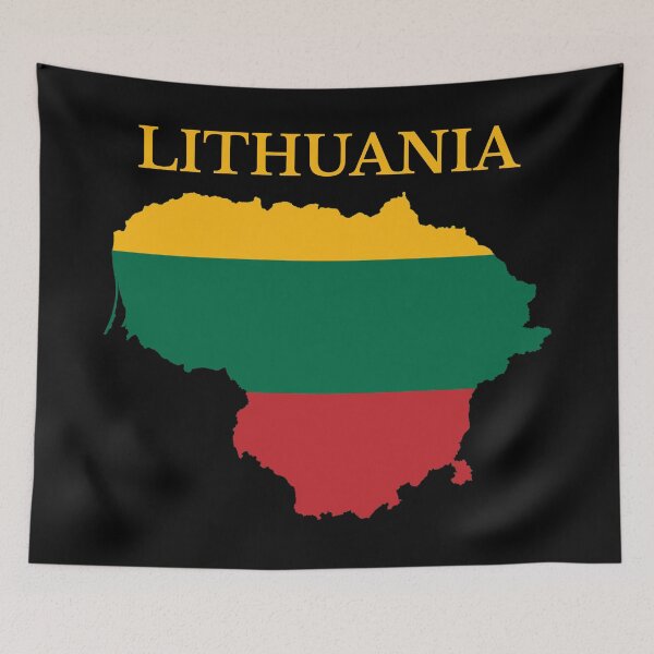 Item preview, Lithuania Map Flag designed and sold by marosharaf.