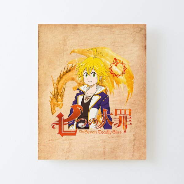 Nanatsu no Taizai - Meliodas Lámina montada de lienzo