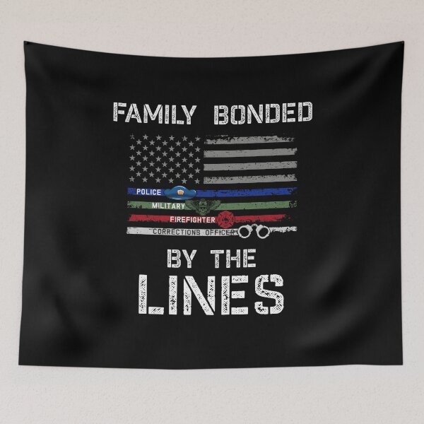 Item preview, thin line family flag. designed and sold by J AND J  PRINTS.