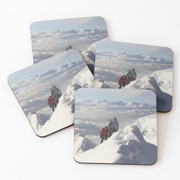 Item preview, Climbing the thin ridge to the summit of Monte Rosa (4634m, Italian Alps) designed and sold by Marion Joncheres.