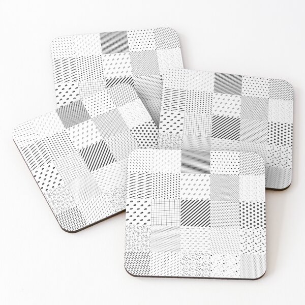 Item preview, Checkered Geometric Black and White Pattern Design designed and sold by chrismanubag.