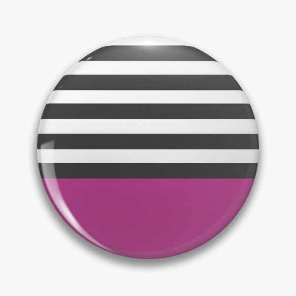 Item preview, Black and White Stripes with Magenta designed and sold by passionatelyem.