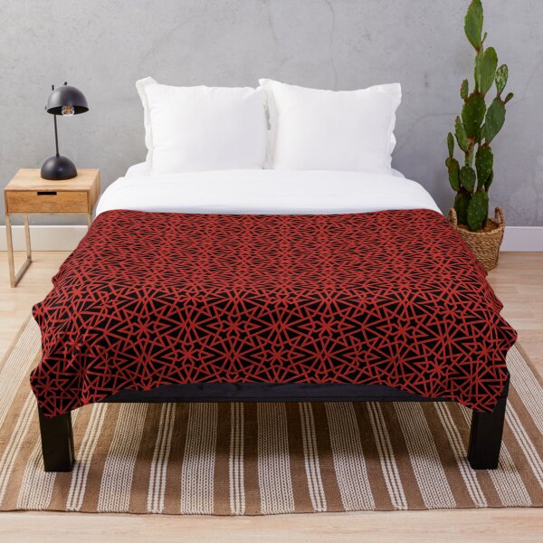 Item preview, Red and Black Diamond Star abstract Pattern designed and sold by deesnutz69.