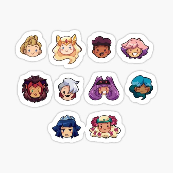 Buy SheRa and the Princesses of Power Cartoon Stickers Fantasy Anime  Stickers for Laptop 50 Pack Cool Aesthetic Trendy Stickers for Teens Kids  Perfect for Water bottle Phone Travel Extra Durable 100