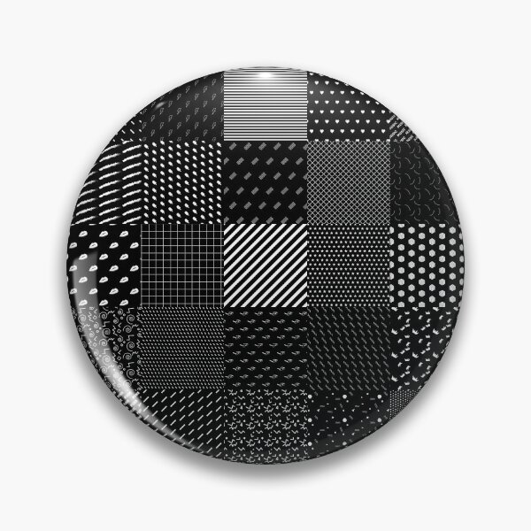 Artikelvorschau, Kariertes geometrisches Schwarz-Weiß-Designmuster entworfen und verkauft von magiccato.