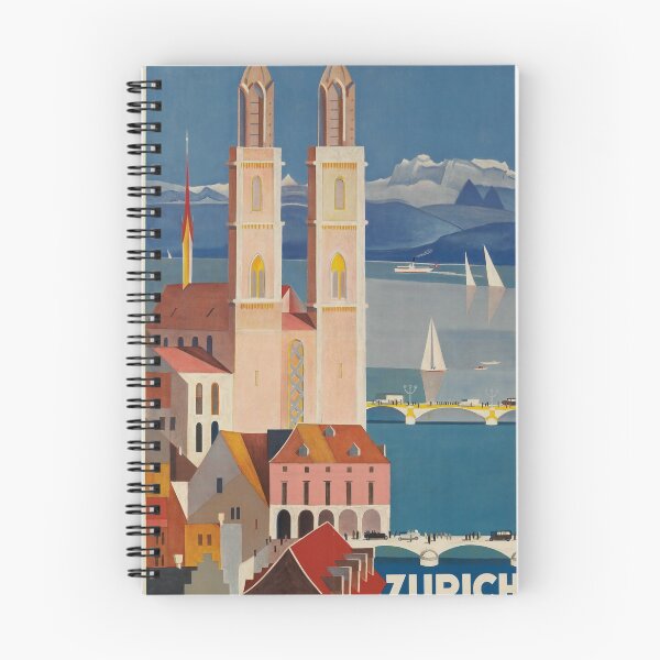 Item preview, Zurich vintage travel poster designed and sold by stickart-marek.