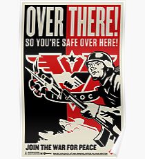 INGSOC "Over There" 1984 Propaganda Poster Poster