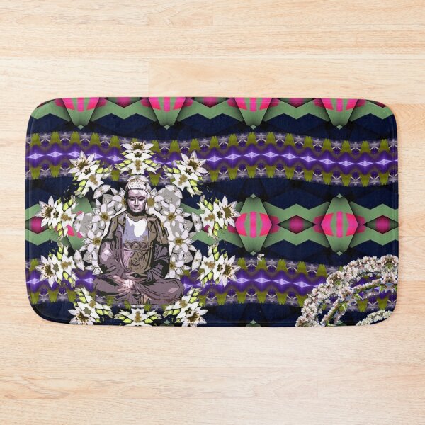 Item preview, Buddha in white flower mandala on pattern designed and sold by MarilynBaldey7.