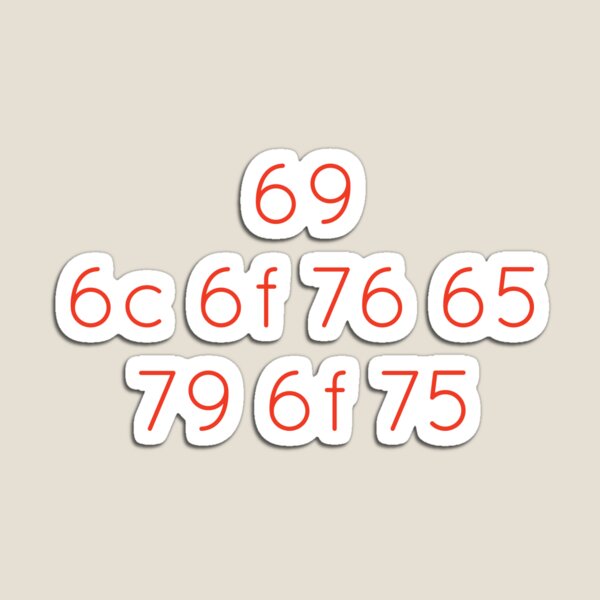 I Love You in HEX, Programmer Magnet
