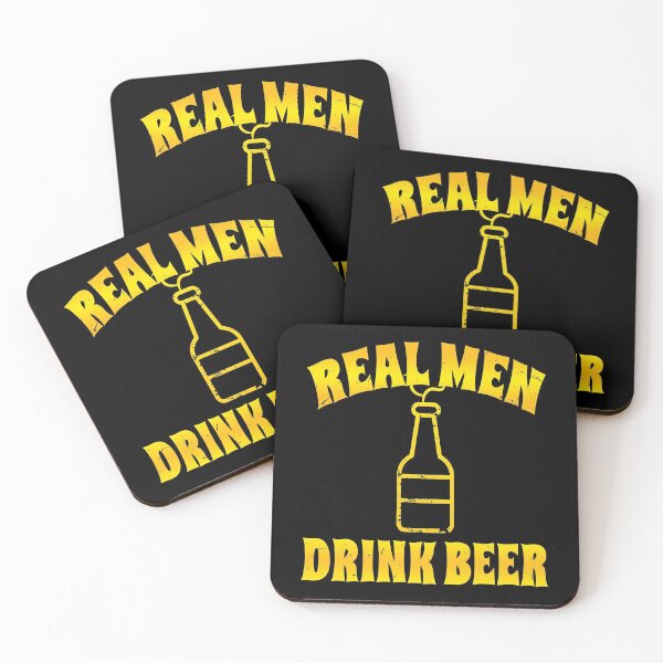 Item preview, Real Men Drink Beer (Funny Happy Hour Quote) designed and sold by SassyClassyMe.