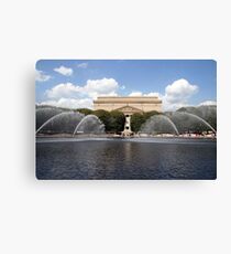A Fountain In Washington Canvas Print