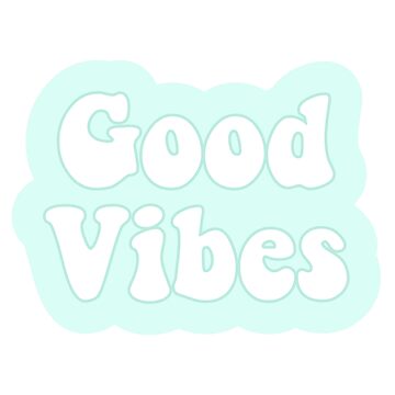 Artwork thumbnail, good vibes groovy turquoise by Pastel-PaletteD
