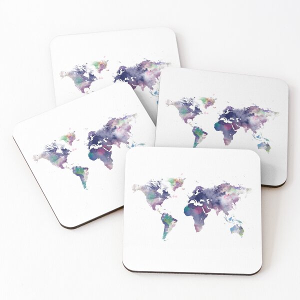 Item preview, Watercolor World Map designed and sold by MonnPrint.