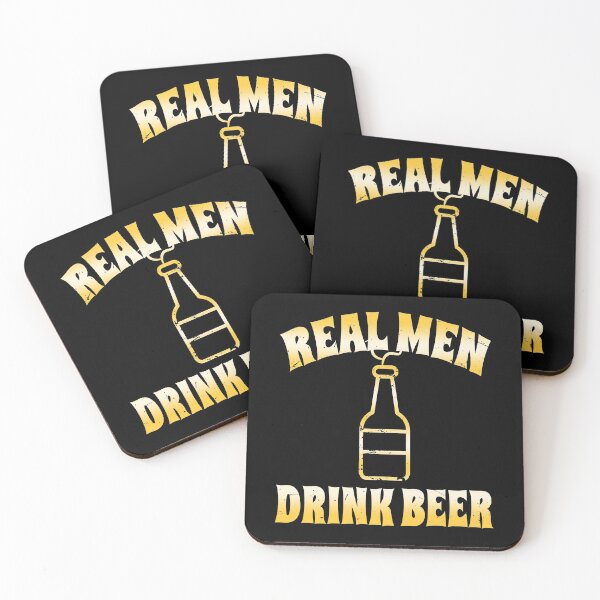 Item preview, Real Men Drink Beer (Funny Happy Hour Quote • Perfect Birthday Gift) designed and sold by SassyClassyMe.