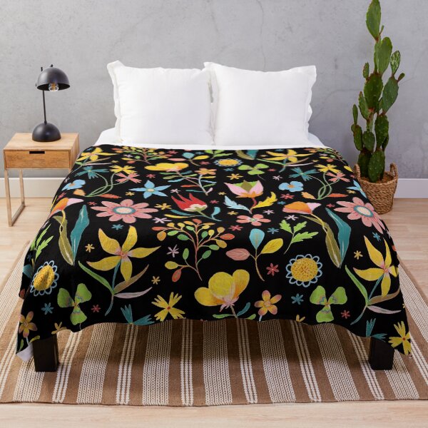 Item preview, Dream Florals, Black Background designed and sold by Dani Reber.