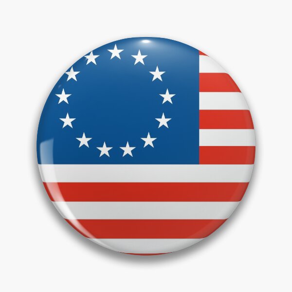 Item preview, Betsy Ross flag Distressed with 13 original colonies designed and sold by funnytshirtemp.