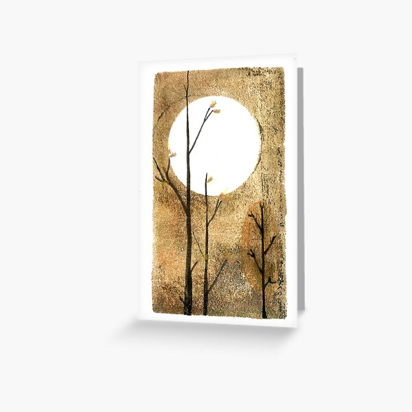Imbolc full moon Greeting Card