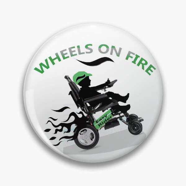 Item preview,  Child In Wheelchair Wheels On Fire designed and sold by Friskybizpets.
