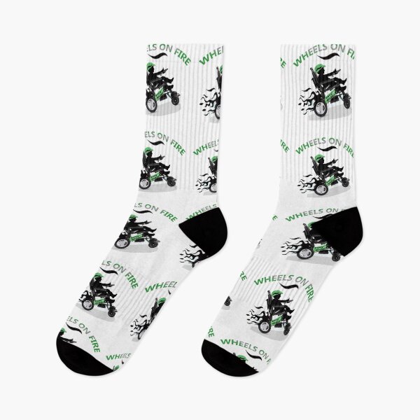 Item preview,  Child In Wheelchair Wheels On Fire designed and sold by Friskybizpets.