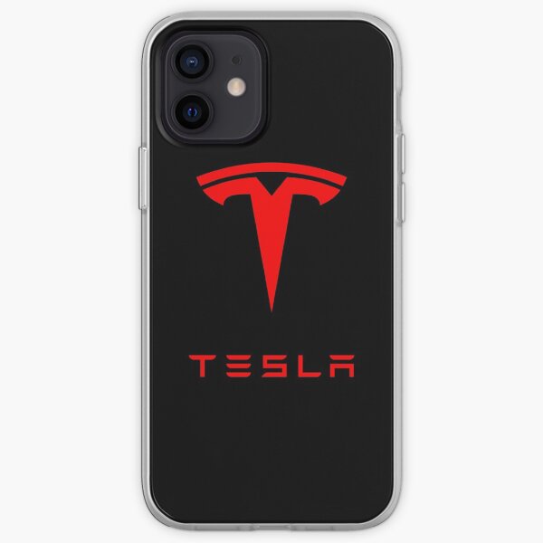 Tesla-Logo (rot) iPhone Flexible Hülle