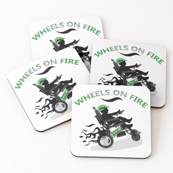 Item preview,  Child In Wheelchair Wheels On Fire designed and sold by Friskybizpets.