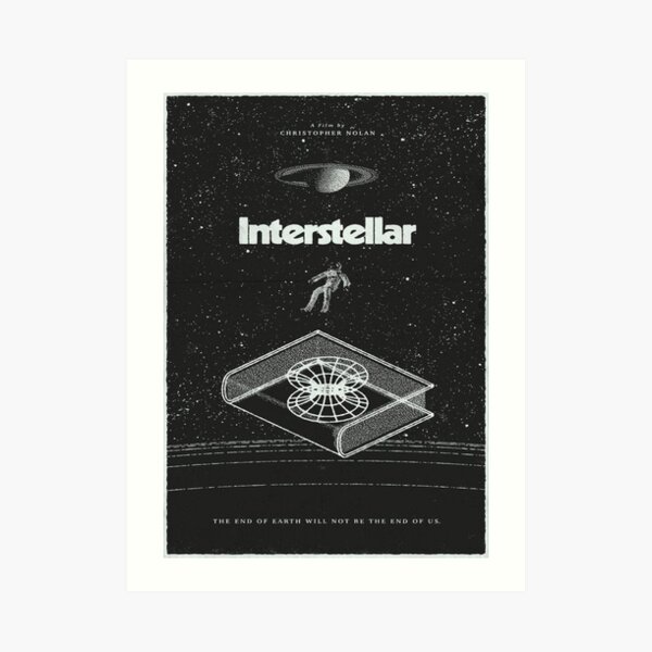 Poster of the movie interstellar Art Print