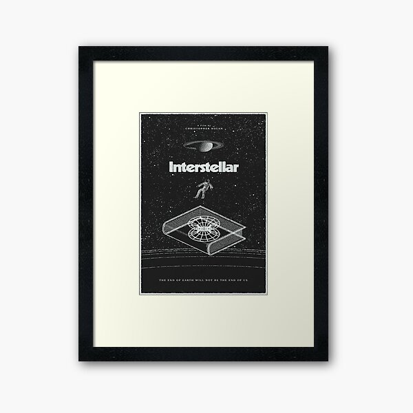 Poster of the movie interstellar Impression encadrée