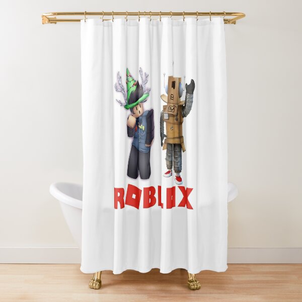 Roblox For Boy Shower Curtains Redbubble - demon boy roblox flamingo roblox free account with robux