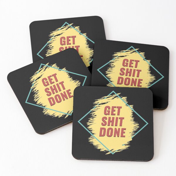 Item preview, Get SHIT Done Now Inspiring Motivational Quote for Self Improvement designed and sold by Naumovski.