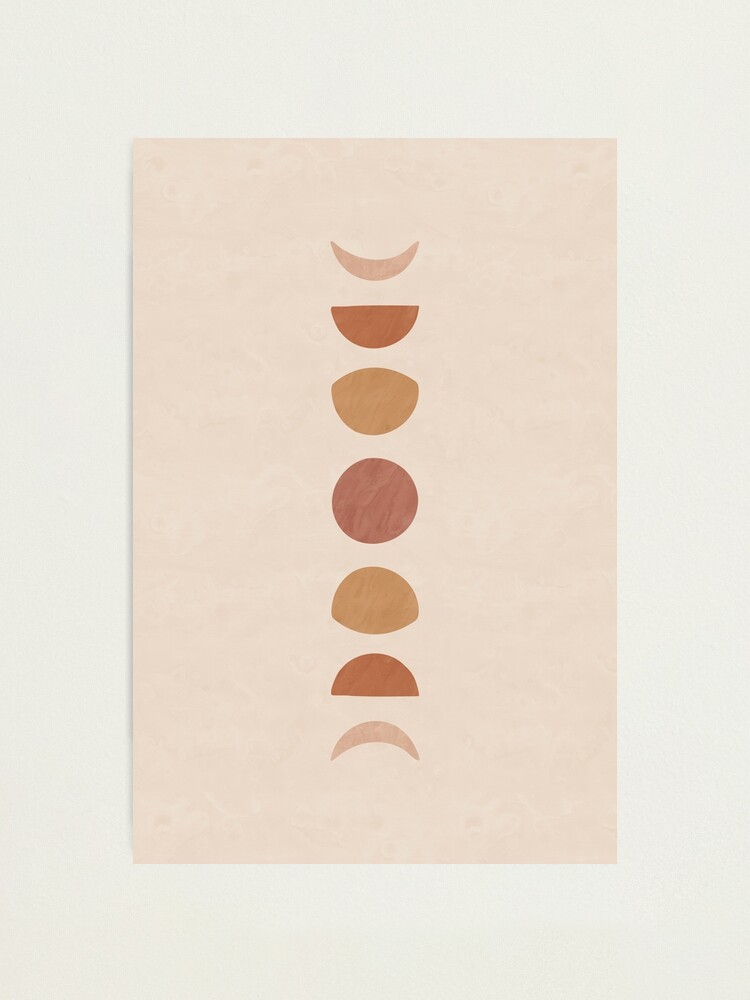 Alternate view of Boho Moon Phases Photographic Print