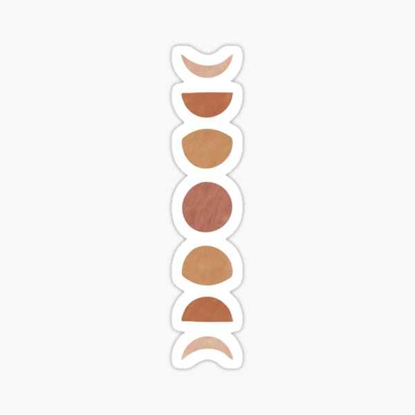 Boho Moon Phases Sticker