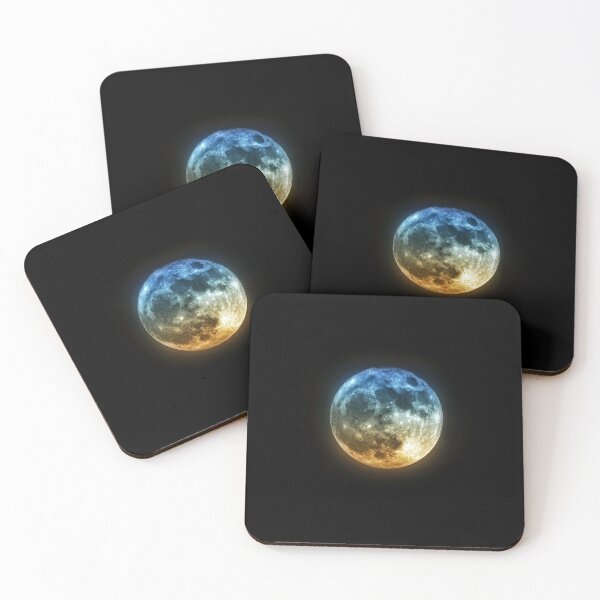 Item preview, Colored and edited Moon in space designed and sold by felixsf58.